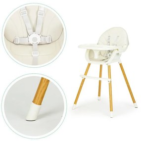 Scaun de hrănire Baby Beige 2in1