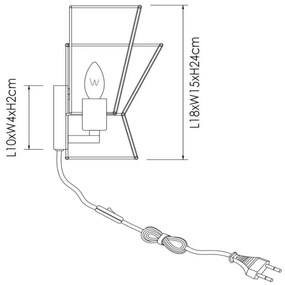 Aplică Lucide 10220/01/72 TASMAN 1xE27/60W/230V bej