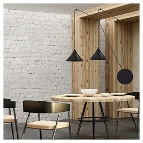 Lustră pe cablu ABRAMO 2xE27/15W/230V negru