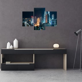 Tablou - Noaptea în Kuala Lumpur (90x60 cm)