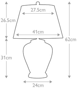 Lampă de masă LEAVES 1xE27/60W/230V Elstead