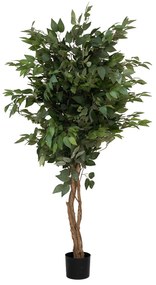 Ficus artificial realist, dimensiuni multiple - Ghivece de ceramică mărimea: M - inaltime 150 cm