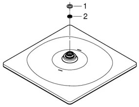 GROHE 26568000 - RAINSHOWER MONO 310 CUBE - cap de duș 310 × 310 mm, crom