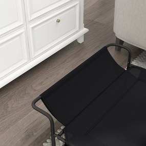PawHut Pat Ridicat pentru Câini Mici și Medii, cu Suport Reglabil pentru Cap, Plasă Respirabilă pentru Exterior, 91x69x29 cm, Negru | Aosom Romania