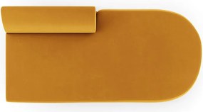 Modul canapea dreapta 2 locuri, Miley, Micadoni Home, BL, 158x85x74 cm, catifea, galben