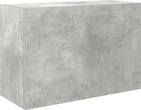 vidaXL Dulap perete baie, gri beton, 60x25x40 cm, lemn prelucrat