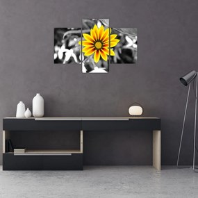 Tablou cu floare galbenă (90x60 cm)