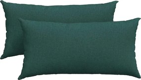 vidaXL Perne pentru canapea 2 pcs Verde închis 80 x 40 cm țesătură