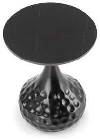 Măsuță de cafea Goccia, marmură neagră / negru