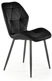Scaun K453 velvet negru