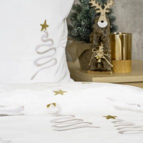 Lenjerie de pat din microflanel 4Home Christmas tree, 140 x 220 cm, 70 x 90 cm