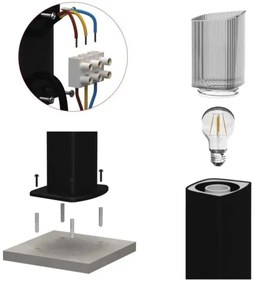 Lampă de exterior LANA 1xE27/25W/230V IP54 75 cm