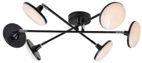 Lustră LED aplicată Rabalux 71063 MADI LED/24W/230V 3000K negru