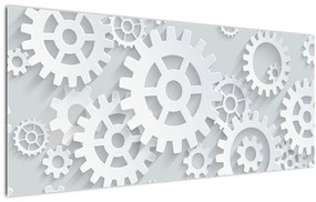 Tablou - Roți dințate (120x50 cm)