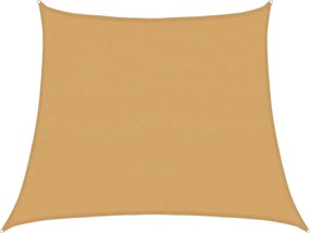 vidaXL Pânză parasolar, gri deschis, trapez, 3/4x3 m, HDPE, 160 g/m²