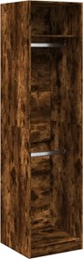 vidaXL Șifonier, stejar fumuriu, 50x50x200 cm, lemn prelucrat