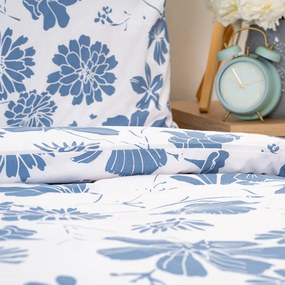 Lenjerie de pat din bumbac 4Home Blue Meadow, 140 x 220 cm, 70 x 90 cm