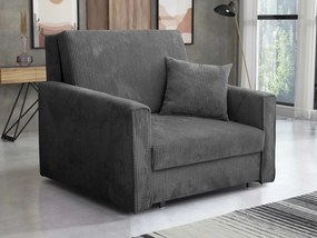 Fotoliu extensibil Clovea Bis Premium I (Gri închis) (cu sp. depozitare). 1105649