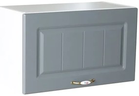 Corp superior 60 cu 1 usa orizontala pentru hota Zebra MDF gri dungi