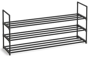 Suport metalic pentru pantofi cu 3 niveluri 116x30x55cm