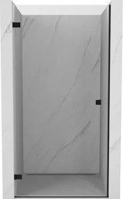 Mexen Lunar-B uși de duș batante stânga 100 cm, transparent, negre - 832-100-000-70-00-L