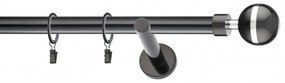 Galerie SIMPLA PRINDERE PERETE PICIOR UNIVERSAL 25 mm VIVALDI NEGRU (Alege marime: 120 cm)
