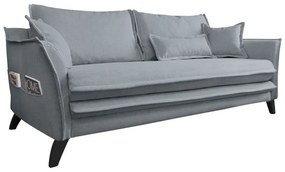 Canapea Miuform Charming Charlie, gri deschis