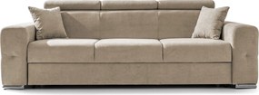 Canapea Extensibilă 3 locuri BELLAGIO, cu tetiere reglabile, 242x95x99 cm, Bej-Enjoy