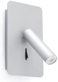 Aplica cu reader LED design modern minimalist SUAU gri 62121