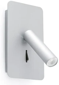 Aplica cu reader LED design modern minimalist SUAU gri 62121