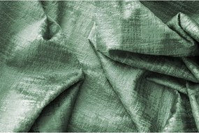 Perdea opaca LOOM VELVET 140x250 cm, verde Agatat: Inele metalice