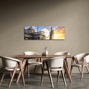 Tablou - Pisa (cu ceas) (90x30 cm)