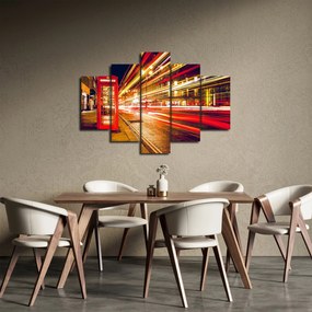 Tablou cu căsuța telefonică roșie din Londra (150x105 cm)