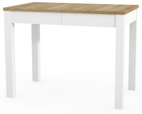 Masă de sufragerie Omega 03 (Stejar riviera + alb) (pentru 4-6 persoane). 1082830