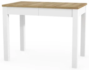 Masă de sufragerie Omega 03 (Stejar riviera + alb) (pentru 4-6 persoane). 1082830