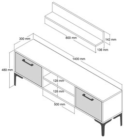 Mobilier living Ragnarock (Nuc + Antracit). 1072954