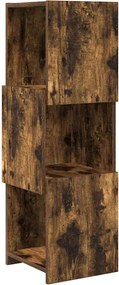 vidaXL Dulap de colț Stejar fumuriu 30,5x30x95cm Lemn compozit