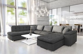 Colțar Miami 125 Funcția de dormit, 348x205x76cm, 144 kg, Picioare: Plastic