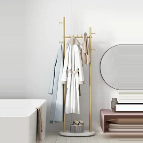 Cuier din metal ,culoare auriu,170x58 cm