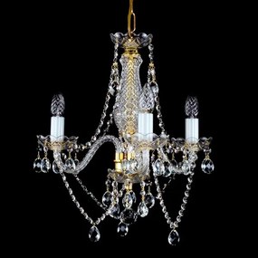 Candelabru Cristal Bohemia Exclusive 3 brate, diam. 48cm Magda III CE