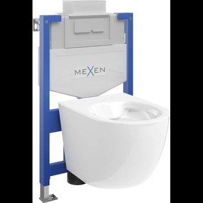 Mexen set WC încastrat cadru Felix XS-U cu vas de toaletă  Lena, Albă - 6853322XX00