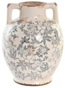 Vaza Vintage Leaves din ceramica 22 cm