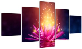 Tablou cu lotus pe apă (125x70 cm), în 40 de alte dimensiuni noi