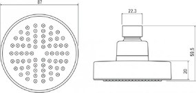 Dispersor fix - deante NAC_030K