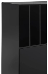Dulap negru 120x140x45 cm Platt – Teulat