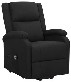 329701 vidaXL Fotoliu cu ridicare, negru, material textil