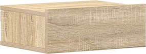 vidaXL Noptieră suspendată, stejar sonoma, 40x30x15 cm, lemn prelucrat