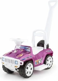 Masinuta copii si bebe NOVOKIDS™ My first SUV Car XXL , Lungime 85 cm, Maner de impins pentru parinti detasabil, Functie trotineta fara pedale,