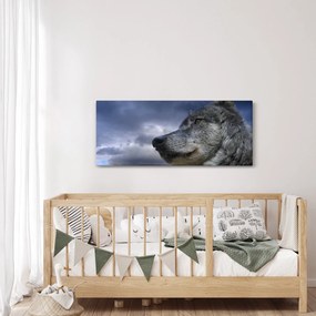 Tablou - Cap de lup (120x50 cm)