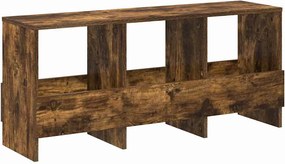 vidaXL Raft pentru reviste Stejar fumuriu 102 x 30 x 45 cm